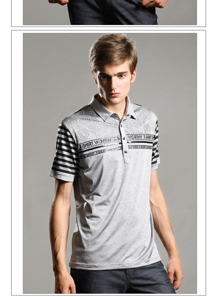 九鹿王 2012新款男士经典印花t恤nz11t023 23# 165/84a(s)