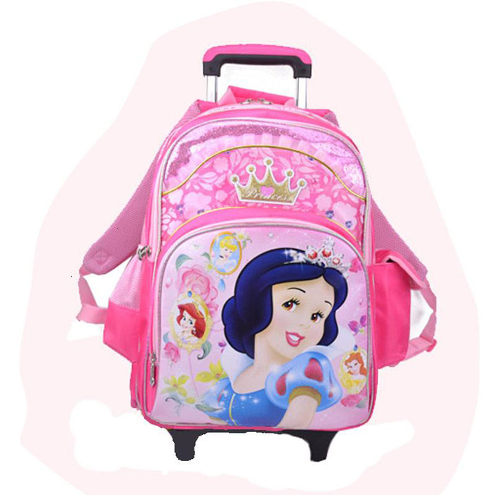 迪士尼(disney)公主小学生拉杆书包tr-d0148 粉色