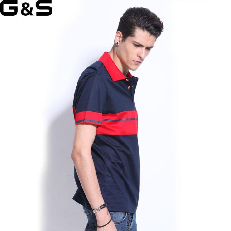 gs 2012夏款 专柜正品 青年条纹百搭翻领修身纯棉 男装t恤 男白 s