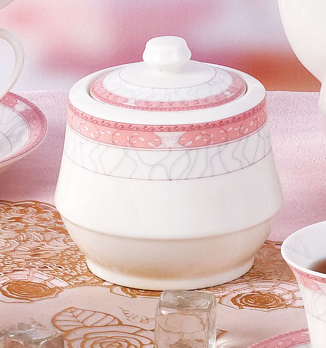 怀泉正品 15头陶瓷渔夫咖啡套装 高白高透咖啡具 精致优雅 高档骨质瓷