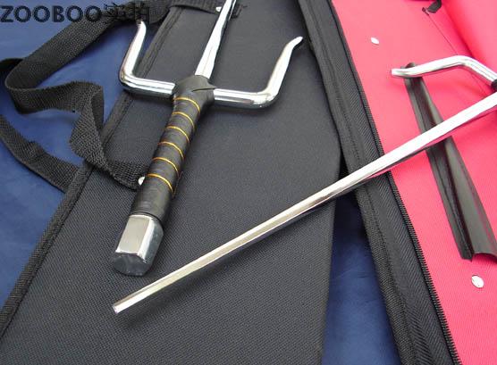 精品铁尺 空手道短叉 浪人叉 双叉钢叉功夫尺 送手提袋 教材 热销