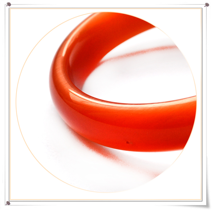 佑福缘-猫眼石手镯—红色恋人 月光石手镯(富贵红色) 展现春夏女人的