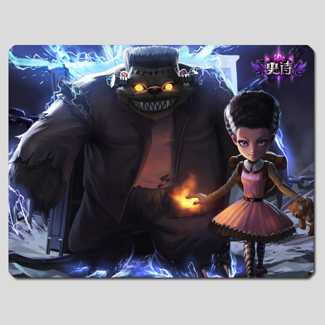 游戏周边 英雄联盟 lol 黑暗之女安妮 科学怪熊的新娘皮肤鼠标垫 中号