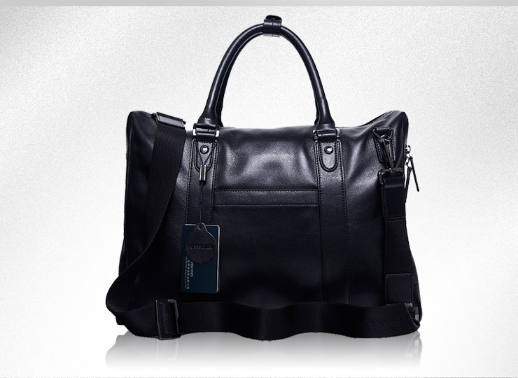 bosssunwen博斯绅威 商务休闲男士手提包s12-203410a1黑色