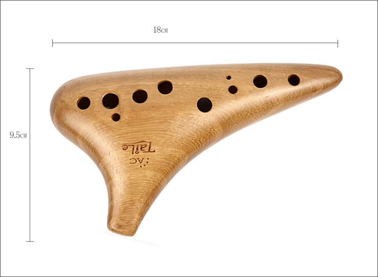 12孔ac,sc 2件套装木陶笛