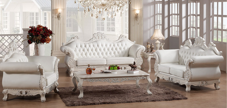 美乐乐家具 凯撒豪庭 沙发 客厅沙发套装 1 2 3沙发组合 欧式田园家具