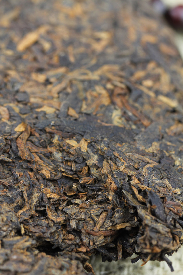 彩程 景迈金芽 普洱茶 熟茶 357克七子饼 2011年