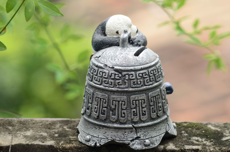 超创意 功夫熊猫桌上的艺术动漫系列 4款可选 金钟罩存钱罐