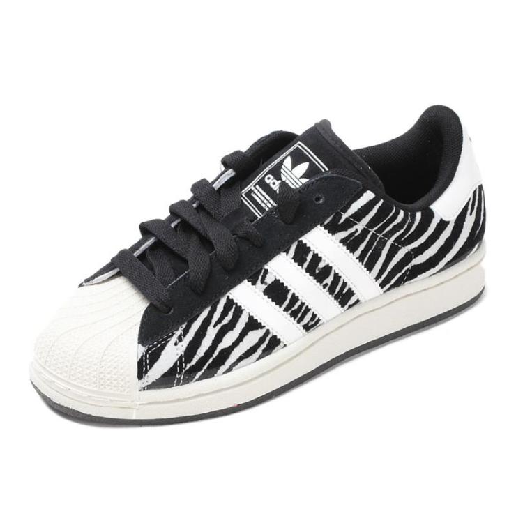 adidas阿迪三叶草2012冬女子时尚动物纹休闲鞋g63436 白色 36.