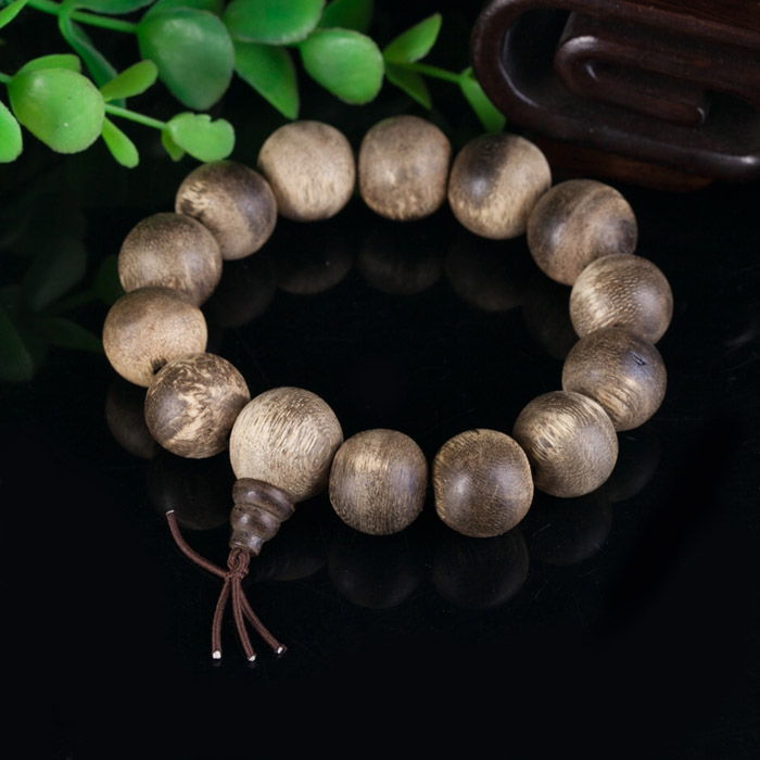 沐恩 印尼达拉干金丝沉香手串16mm