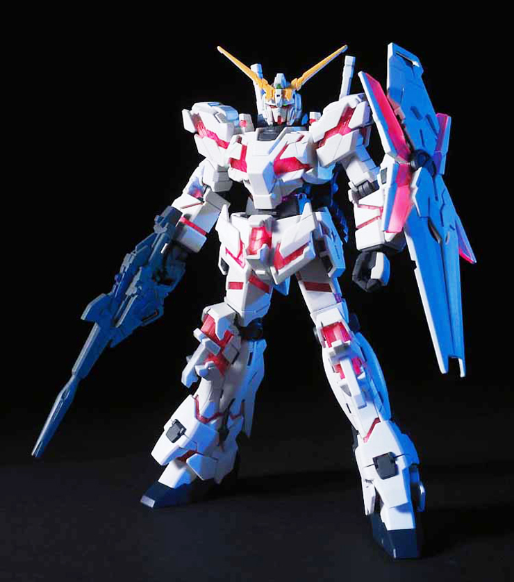 万代bandai 高达模型 hg版 1:144 rx-o unicorn gundam 独角兽高达