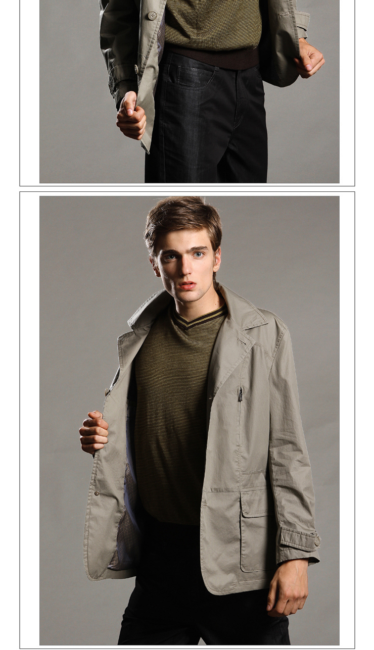 九鹿王2012秋款男装韩版修身薄款西装外套nz11c004 1# 175/92a(l)