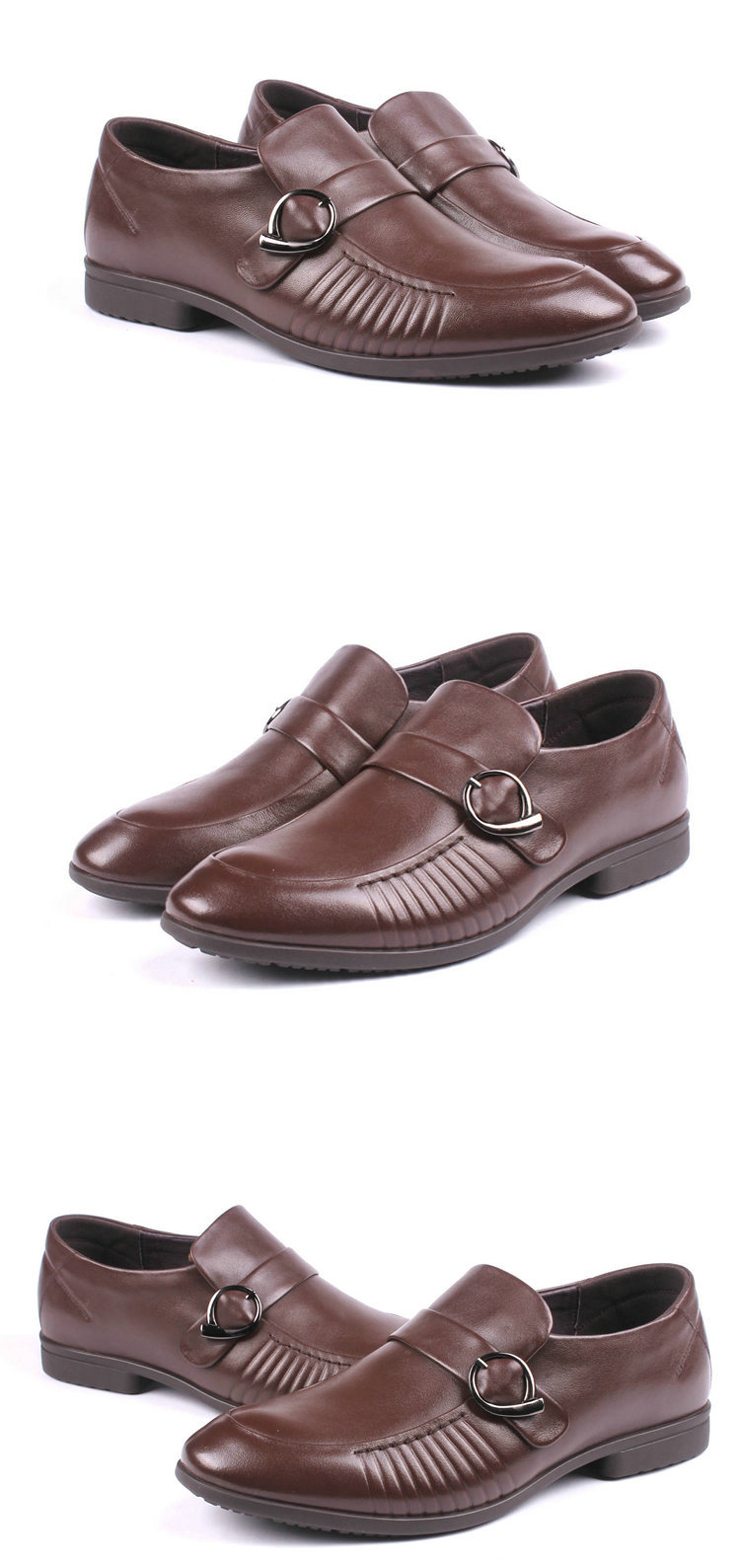 2012秋季帝国烟斗正装商务皮鞋665017 棕色 39