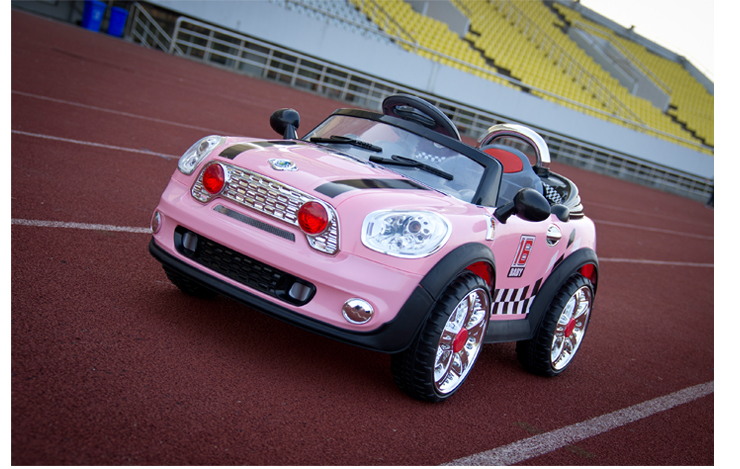 贝瑞佳berica je118双驱双电 快慢档 遥控 儿童电动车 米色