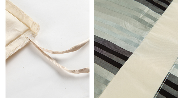 金三塔 床上用品四件套 桑蚕丝色织塔夫绸4件套 正品真丝家纺 cstj015