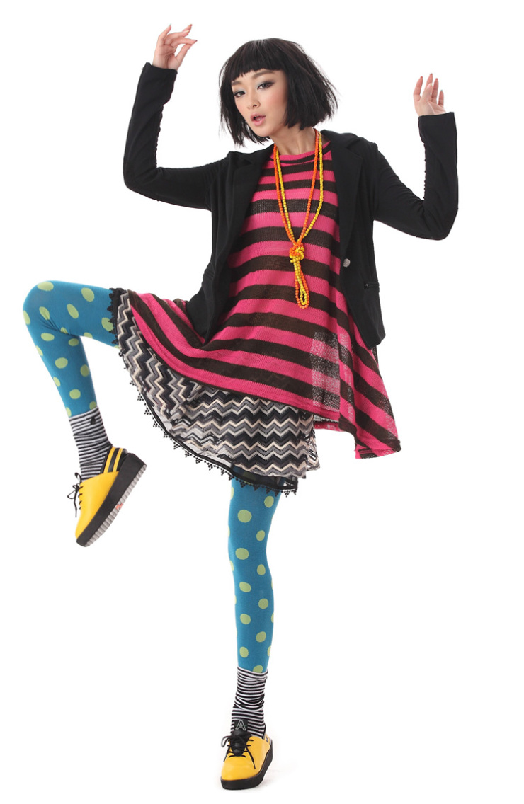 木果果木 queerjungle 2012原创个性 镂空波纹网纱 花边裙摆百搭短裙