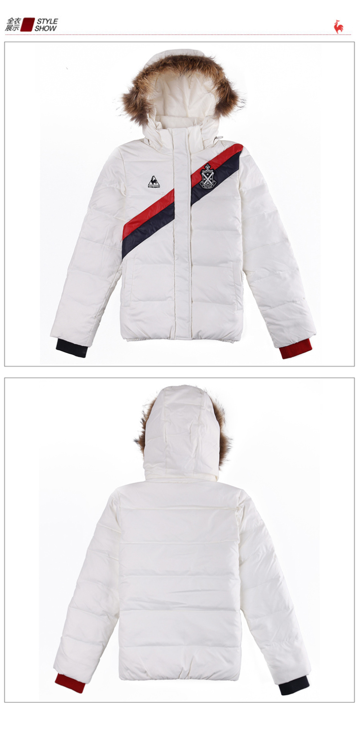 lecoqsportif乐卡克女款短装羽绒服cb-5862113 藏青/nvy l