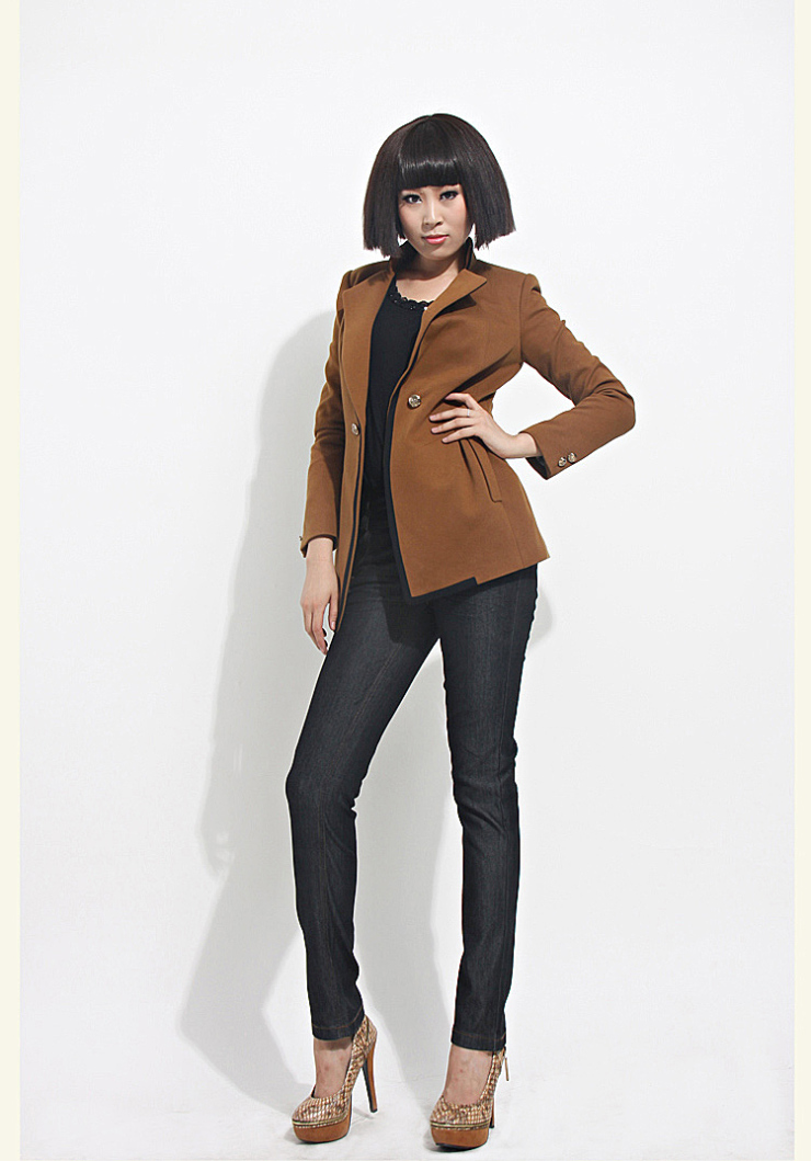 yerad娅丽达女裤 牛仔裤小直筒显瘦 裤子k3101 黑色(a0) 26