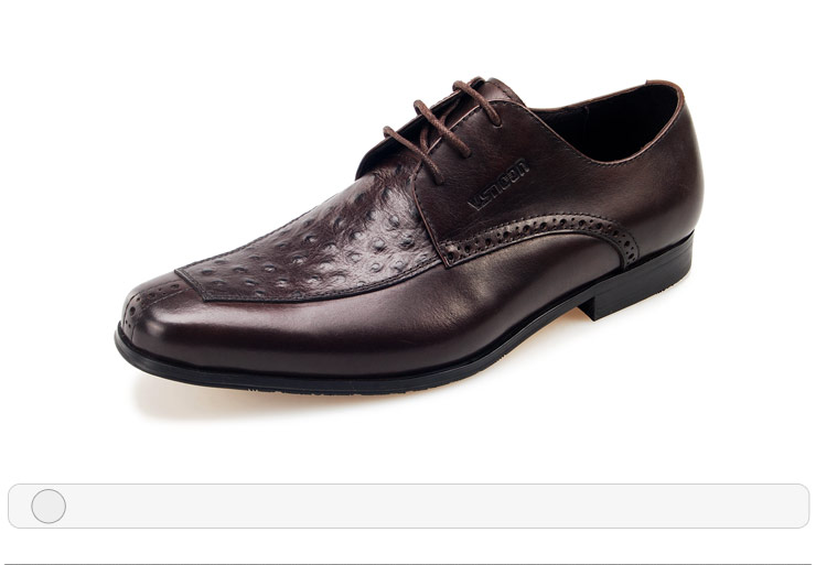 维思诺(vsnoon) 高档真皮钻石精英头层牛皮绑带商务正装男士皮鞋 am