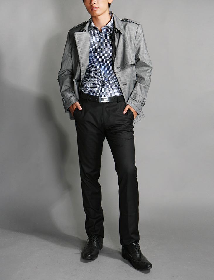 viscap维斯凯男装 新款商务休闲直筒时尚翻领夹克 00 m