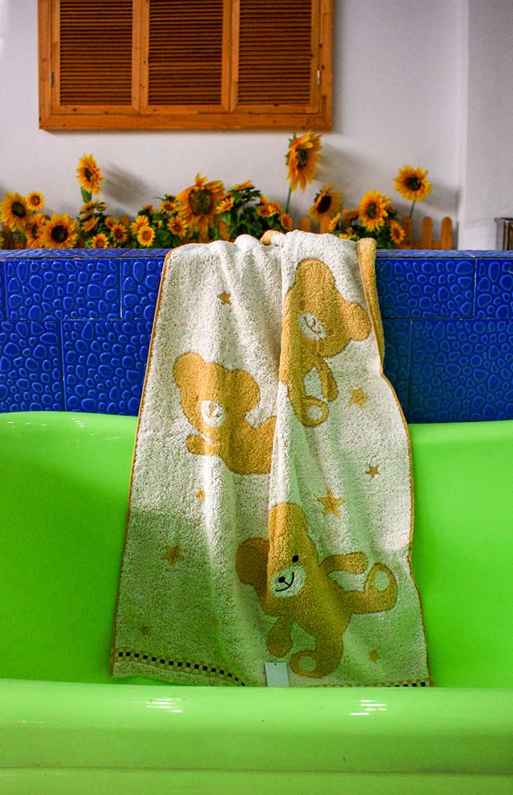 亚光loftex小熊部落儿童毛巾(4条装颜色随机)527302 颜色随机 面巾