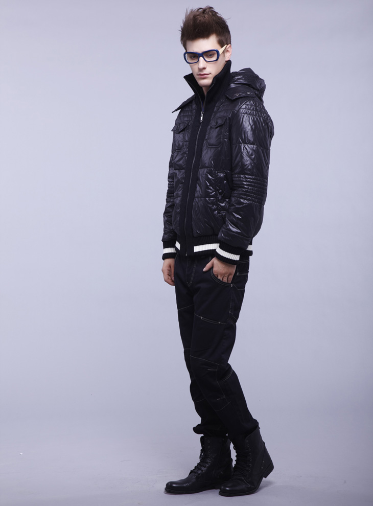 viscap维斯凯男装 2012时尚秋冬装新款棉衣 修身外套502374226 31 l