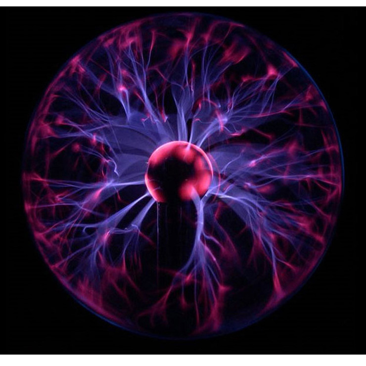 继红 时尚精品 小号圆形超浪漫梦幻离子球 创意礼物闪电球w