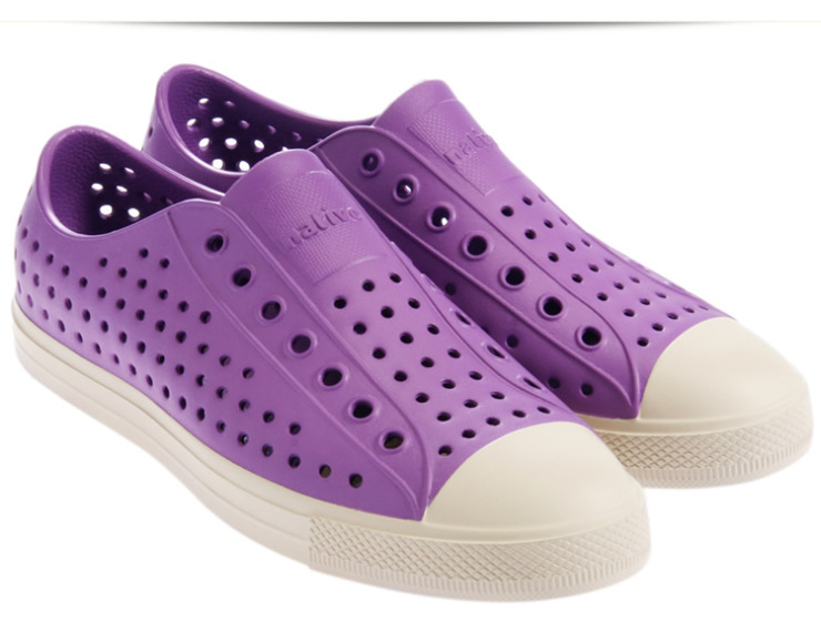 jefferson 深紫色 潮流男鞋女鞋 潮牌休闲洞洞鞋沙滩鞋凉鞋 深紫色 m4