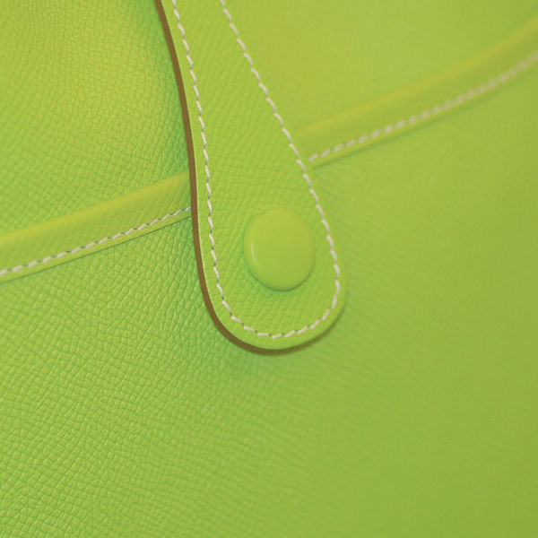 hermes 爱马仕荧光绿色evelyne女士斜挎包