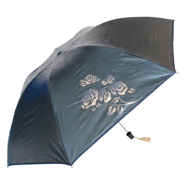 龙翔伞 亮银色胶包边超细三折伞/铅笔伞/遮阳伞 4#灰色