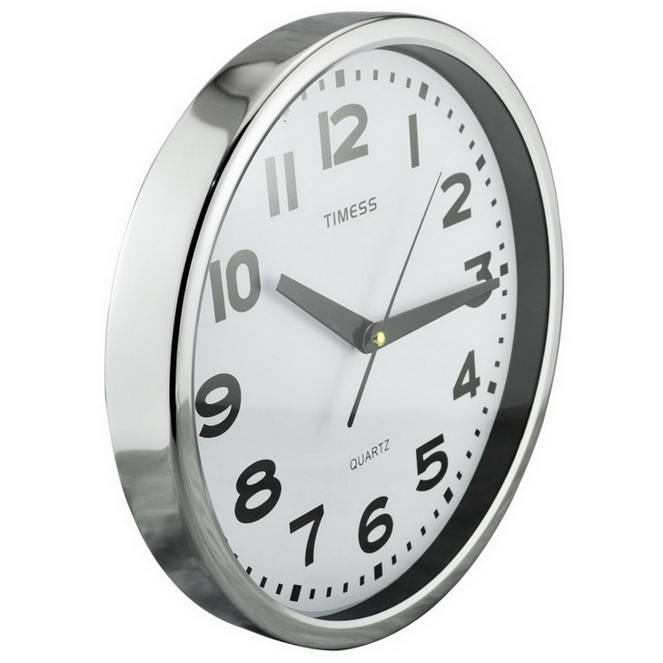 timess天美时高级金属挂钟特价上市!静音扫描高级机芯,拉丝金属钟框.
