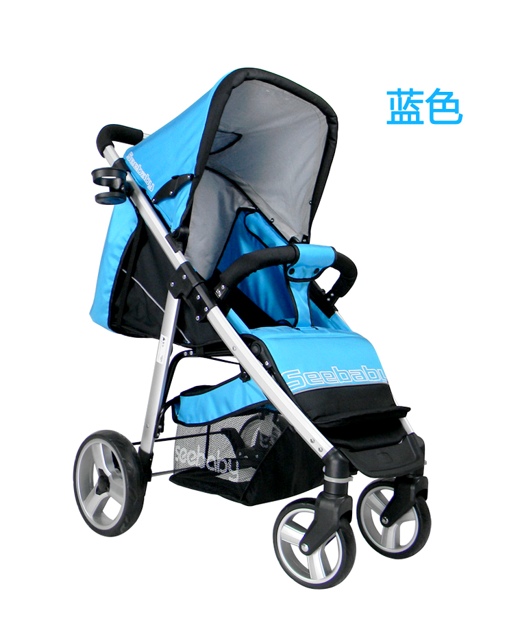 圣得贝婴儿手推车铝合金童车可折叠平躺超轻便型推车t10a 红色【价格