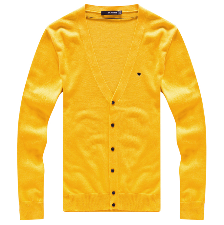 peacebird太平鸟针织衫b2ed3130430 黄色 xxl