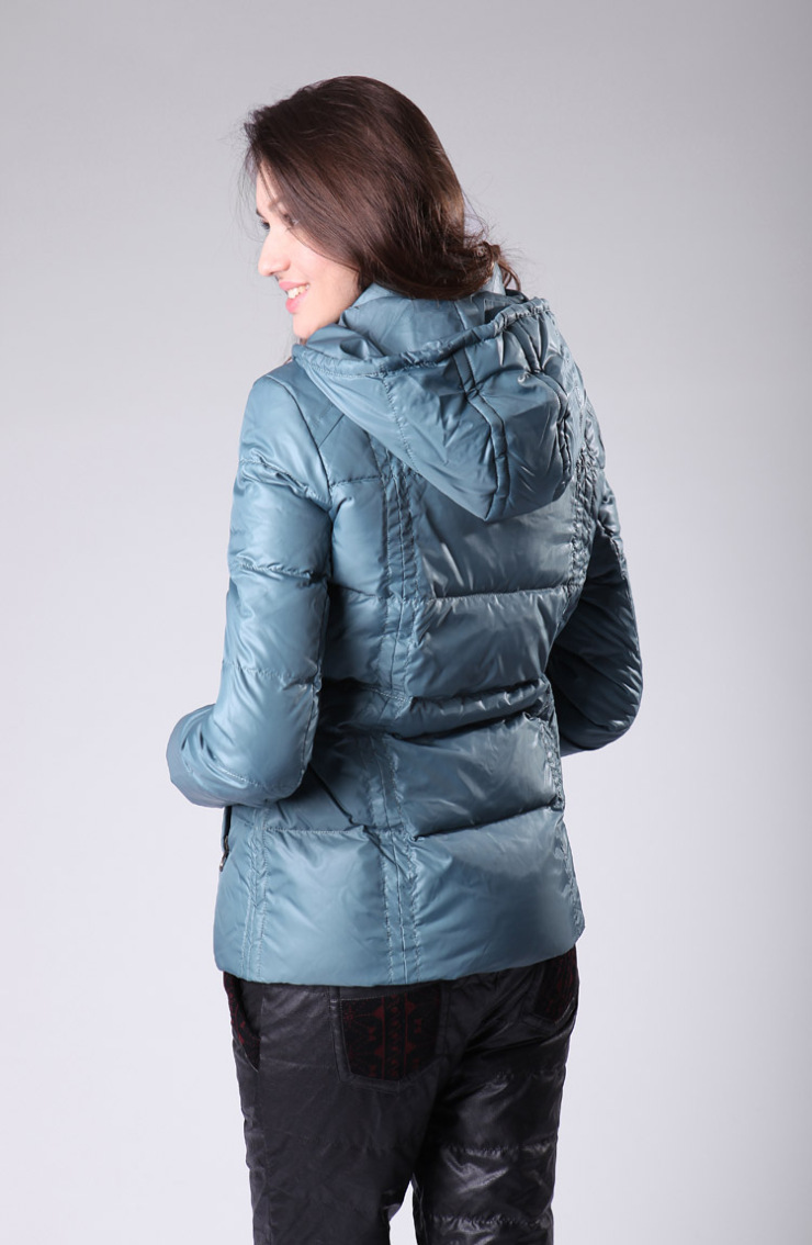 太阳谷 2013新款羽绒服 中老年女装羽绒外套 110306 野地绿 m