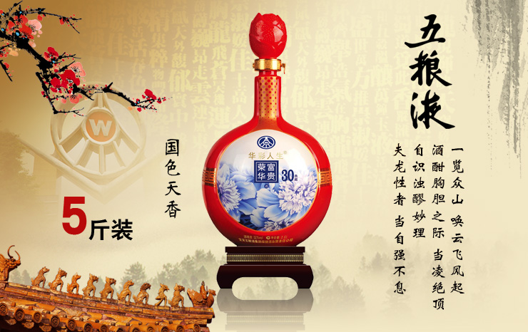 五粮液集团荣华富贵国色天香 52度2500ml