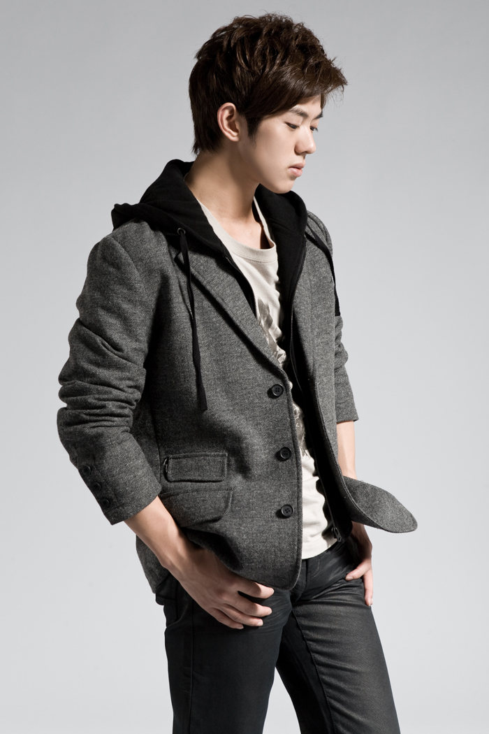 圣迪奥 sdeer 男装春带帽男式休闲西装0372220 德国灰/87 m