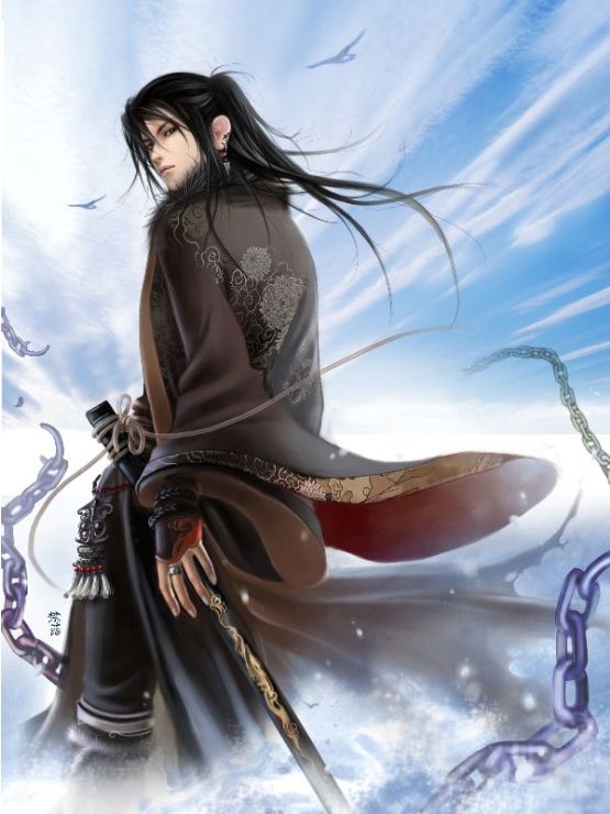 画意(huayi) 动漫剑客 油画布 无框装饰画 2124050025 52*70cm