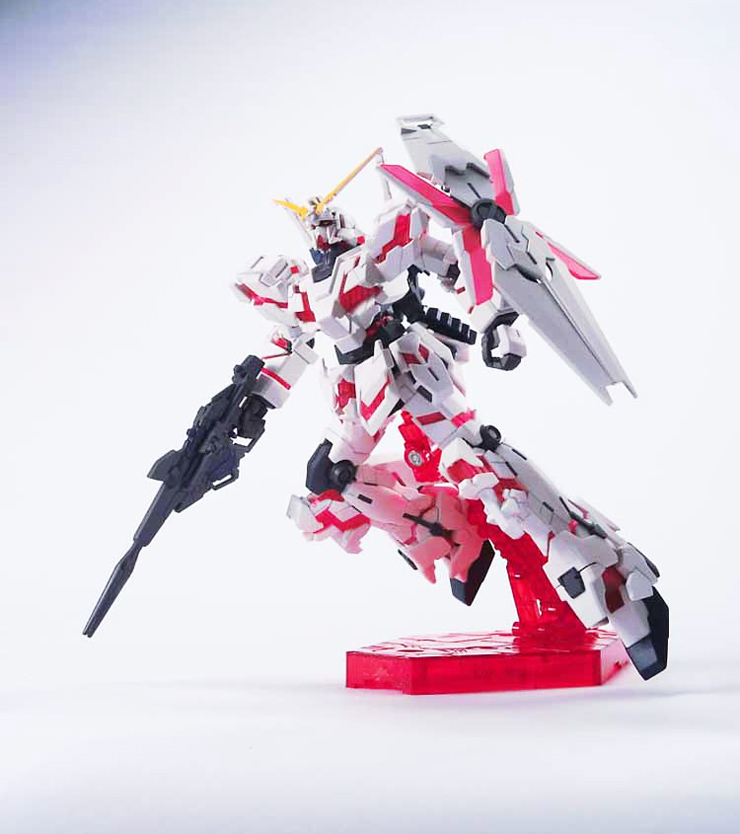 万代bandai 高达模型 hg版 1:144 rx-o unicorn gundam 独角兽高达