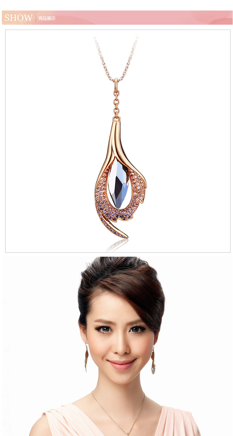 伊泰莲娜 饰品 情露 金色项链 女 合金镀金 时尚