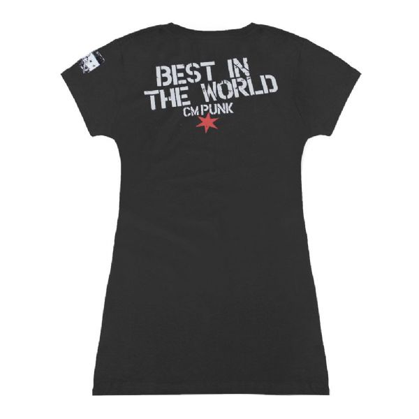 wwe 正品 朋克cm punk in punk we trust 女款t恤