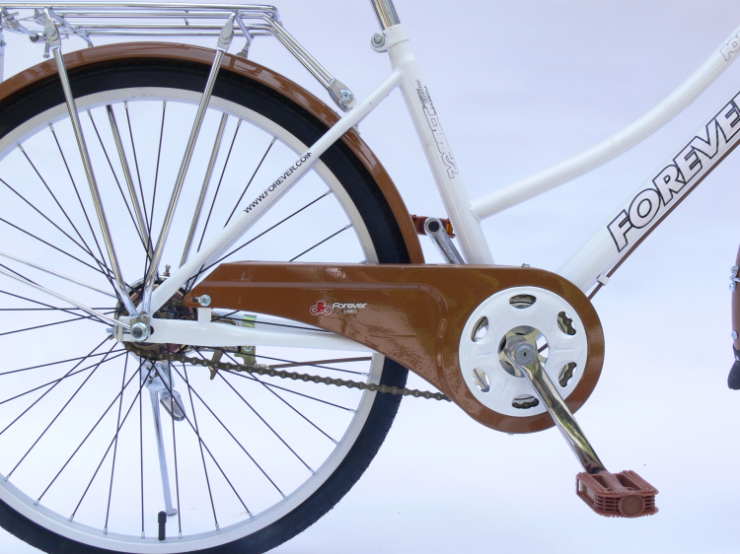 永久韩国款自行车永久淑女车复古通勤车26寸永久自行车带车篮