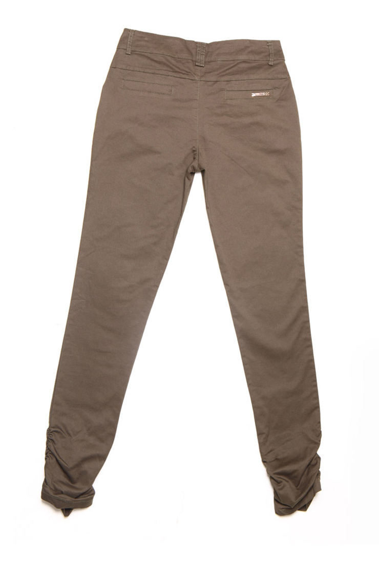 千璎 女裤气质修身小脚裤铅裤笔长裤休闲裤子 919196 黑底 26