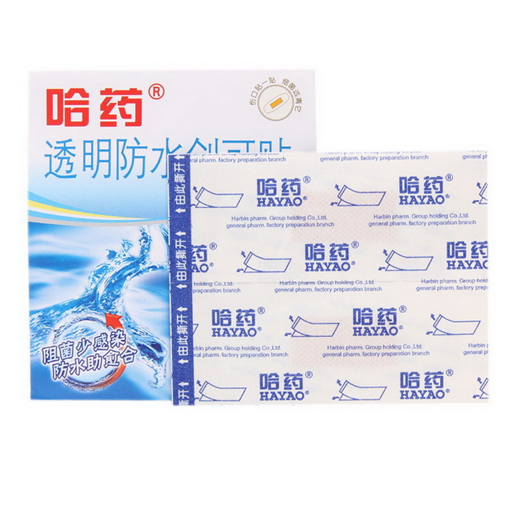 哈药透明防水创可贴 65mm*25mm*5片*6包