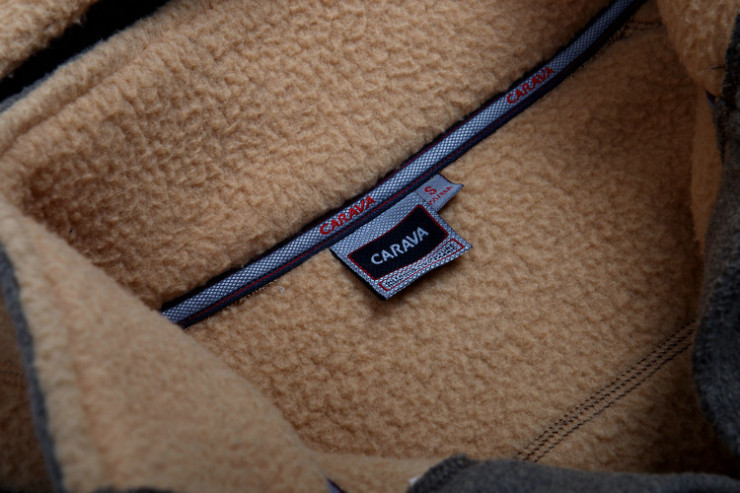 carava户外 秋冬女款保暖抓绒风衣 休闲外套450202 苔藓绿 s