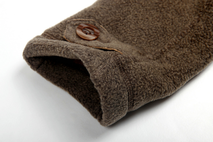 carava户外 秋冬女款保暖抓绒风衣 休闲外套450202 苔藓绿 s