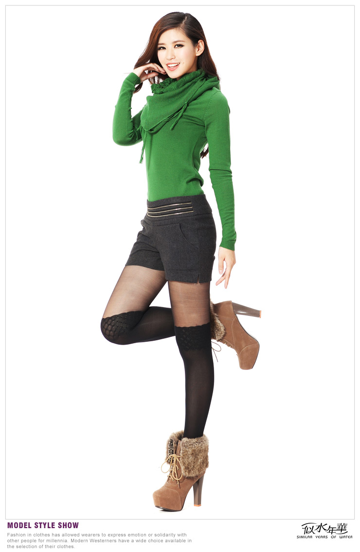 9.28上新 似水年华 2012冬装新款低腰短裤热裤 152103k1 深灰 s