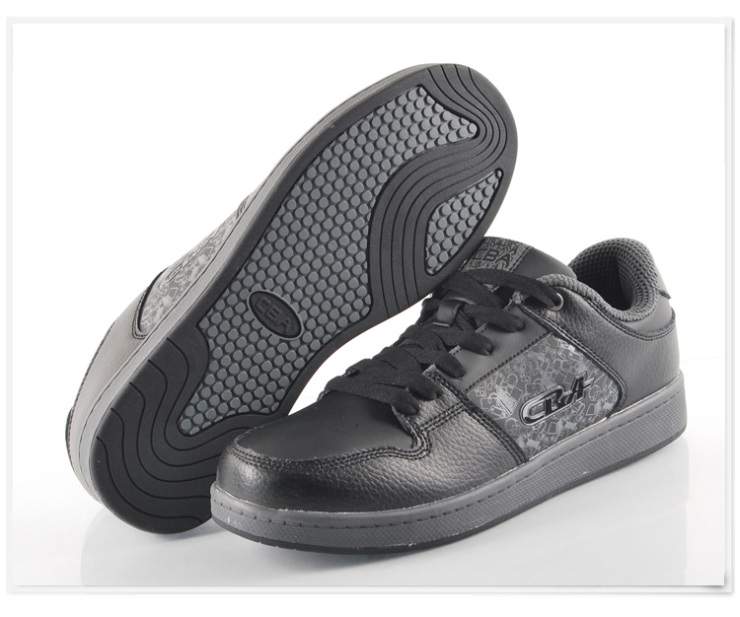 cba 运动鞋男款耐磨复古鞋板鞋 m10f381-21 -21黑 45