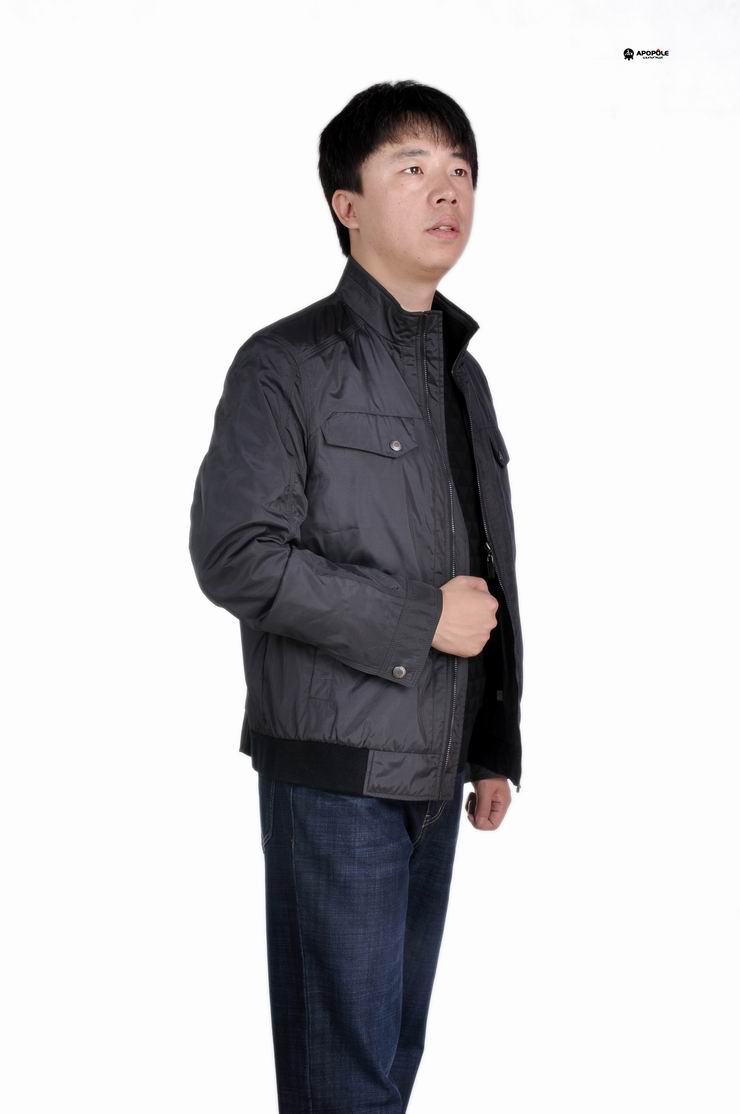 pole阿波罗商务休闲黑色男款聚酯外套5030 黑色 175【图片 价格 品牌