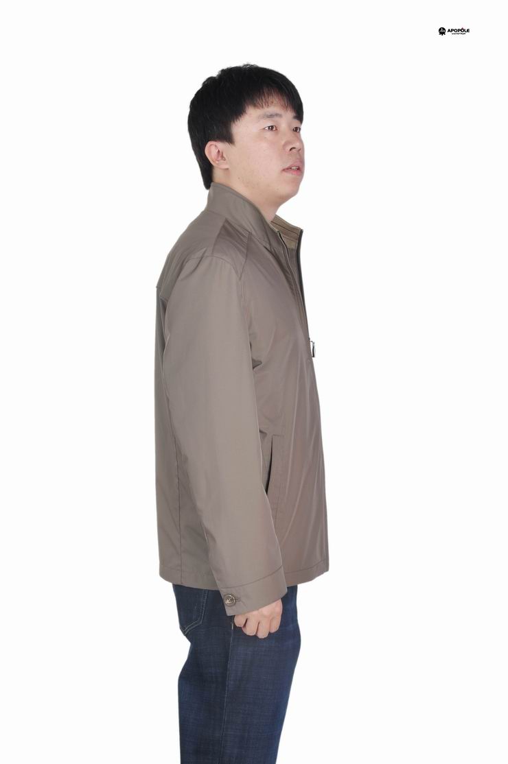 pole阿波罗商务休闲棕色男款聚酯外套12hj212 黄 170【图片 价格 品牌