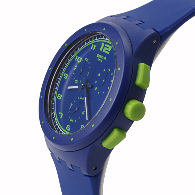 斯沃琪(swatch)2012年果冻中性石英手表 蓝色想象 susn400